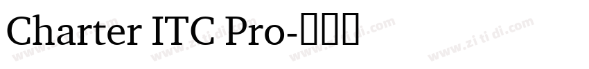 Charter ITC Pro字体转换